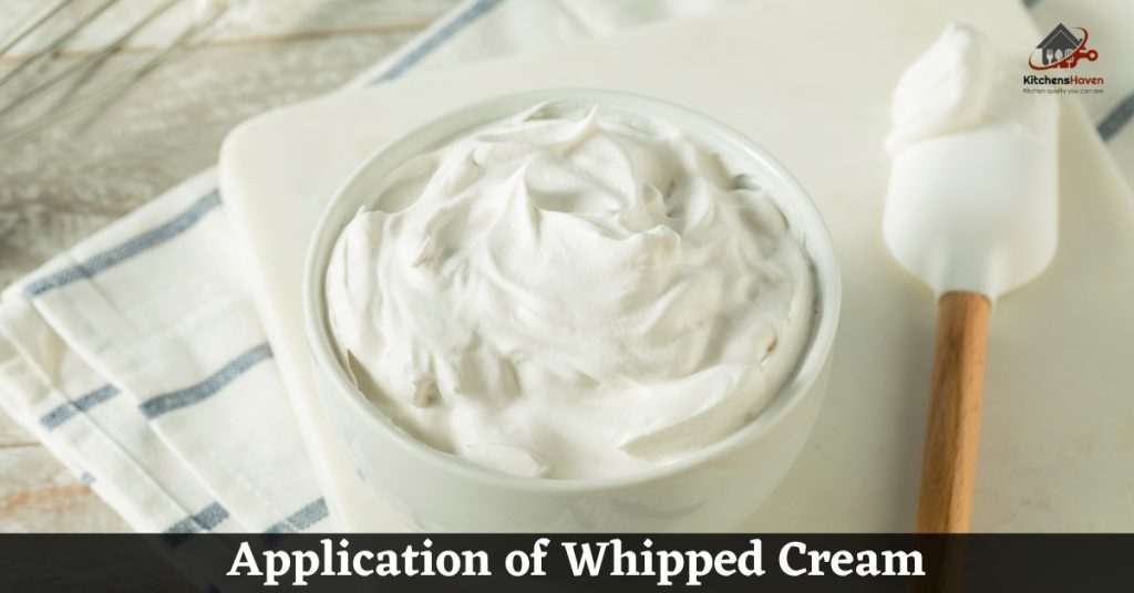 Application of Whipped Cream
